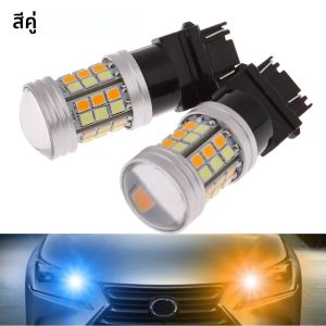 T20แอลอีดี7443 W21/5W หลอดไฟ LED คู่3157สัญญาณเลี้ยวสำหรับ T25 DRL 1157 BAY15D P21/5W CANbus หลอดไฟ LED อัตโนมัติ12V เบรค