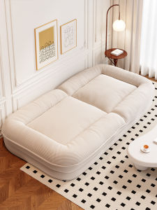Foldable Lazy Sofa Bed Human Dog Nest Style Single Person Bedroom Couch for Small Spaces Modern Simple Design Non-Assembled
