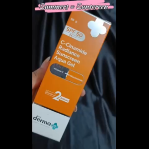 The Derma Co C-Cinamide Sunscreen For All Skin Types Spf 50 Aqua Gel- 50Gm