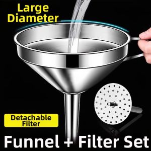 Stainless Steel Multi-Purpose Filtering Funnel