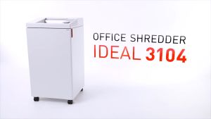 IDEAL 3104 C 4 x 40mm (Oiler) Non Stop A3 Heavy Duty Paper Shredder Cross Cut - 27 sheets (120 Liters) 3104C (non stop Micro Cut Shredder Machine Office Shredder  Heavy Duty Shredder Mesin Penghancur Kertas Mesin Perincih)