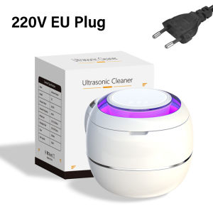 Máy Làm Sạch Siêu Âm Có Đèn UV Khử Trùng Máy Rửa Đồ Trang Sức Và Hàm Giả Máy Rửa Siêu Âm Nhỏ Gọn Dung Tích Dưới 300ml