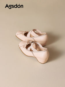 Agsdon | Summer New Breathable Mary Jane Bow Kitten Heels Women Shoes
