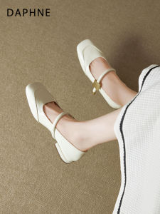Daphne | Autumn New Mary Jane Flat One-Strap Square Toe Low Heel Shoes