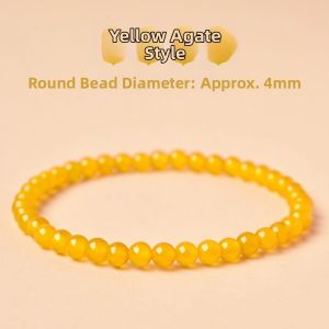 LINGFEI | Colorful Natural Agate and Jadeite Beads 4-14mm Hand Bracelet