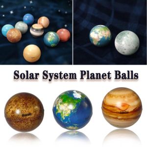 10 PCS Solar System Stress Ball Eight Planets Color Printing Educational Toys Kids Gift