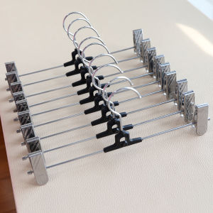 Stackable Pant Rack Pants Clip Hanger Household Pants Clothes Hanger Intimates Non Slip Skirt Clip Multi-Layer Hook Trousers Support