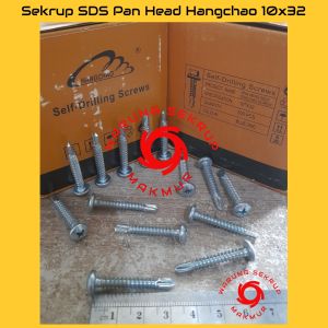 (50 pcs) Sekrup Roofing SDS PH 10x32 / Skrup Baja Ringan Pan Head 3CM