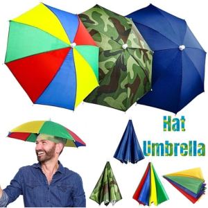 Outdoor Tools Umbrella Hats Camouflage Fishing Cap Beach Umbrella Headband Hands Free UV Protection