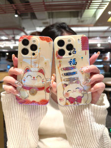 Ốp Lưng iPhone Hình Mèo May Mắn Thời Trang Phong Cách Nhật Bản Chống Rơi Mềm Mại Có Đá Rhinestone Bảo Vệ Cho Apple 11 pro Max