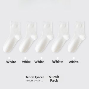 miiow | Mens Ice Silk Mid-Calf Socks Ultra-Thin Breathable Antibacterial Summer Lightweight Mesh Youth Short Socks MiiOW Cat Person