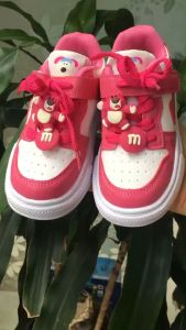 Giày Bé Gái Bé Trai Mẫu Mới Hot Hit Đính Gấu Thỏ Sticker Xinh Xinh Nhẹ Êm Mềm Size 25-36 (111)