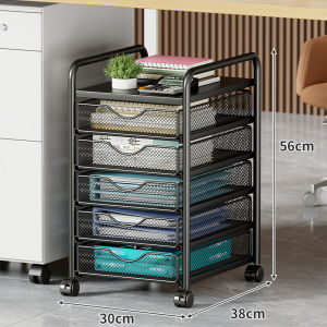Mobile File Storage Shelf Metal Cart