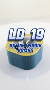 Tempat Bumbu Dapur Sekat 4 in 1 Wadah Bumbu Dapur Grid Serbaguna Terbaru -LD-19