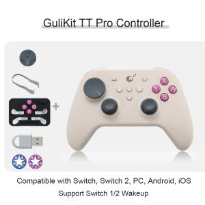 Tay Cầm Chơi Game GuliKit TT Pro Dành Cho Nintendo Switch PC Android iOS Với Cần Điều Khiển TMR Bộ Chuyển Đổi Hyperlink 2 Chống Trôi.
