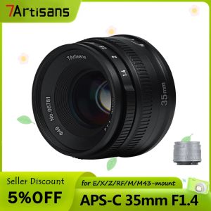 7artisans 35mm F1.4 ASP-C Large Aperture Lens  For Sony E mount A7/Fuji XF/M4/3mount/Nikon Z