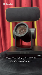 InfinityPro Webcam PTZ AI Conference Camera 12x Optical Zoom Meeting Room Video Camera Business Camera Conferencing