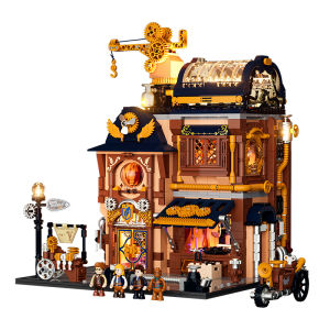 Lumibricks | Retro Building Steam Punk World Series Mechanical Workshop Construction Blocks