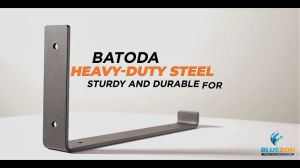 Bộ 2 ke sắt chữ L pát mặt dưới BLUEZON 20cm - 25cm - 30cm (tấm gỗ 18.5cm - 23.5cm - 28.5cm) kèm vít tắc kê