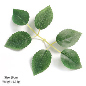 30/50Pcs Artificial Green Leaf Rose Leaves Christmas Decora for DIY Home Wedding Bride Wrist Decorative Leaf Artificial Plant