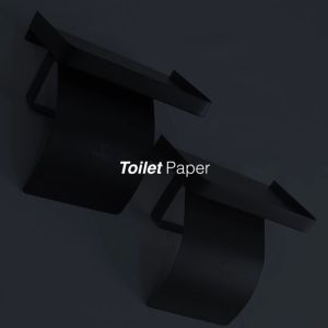 VONE Toilet Paper Tempat Tisu Gulung Kamar Mandi Black Grey Stainless TR-S03