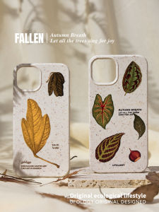 Ốp Lưng iPhone 13 pro Max Ufology Original Decomposable Mùa Thu Lá Rụng Apple 12 Retro Ốp Lưng Điện Thoại Di Động Bảo Vệ Thân Thiện Với Môi Trường