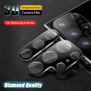 3D Curved Full Cover Camera Lens Glass for S25 Ultra S24 S23 S22 Plus S22 Ultra S21 Fe S20 A17 A07 A56 A36 A26 A35 A55 A15 A52 A52s 5G A13 A53 A33 A73 Back Camera Lens Screen Protector