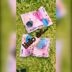 Gratis Ongkir - Spons Make up 1 Set Isi 6 Pcs / Spons Foundation Pembersih / Make Up