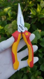 Kìm Mỏ Nhọn 160mm Cách Điện 1000 Volt WIHA 26720 [chính hãng Đức/Germany]