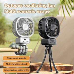 【Malay Spot】Kipas 7 inch Kipas Mudah Alih  Mini Portable Fan 8000mah USB TYPE C Table Fan powerful Desktop Fan Handheld fan Clip fan Hanging fan Rechargeable Strong Wind kipas multifunctional camping desk fan outdoor fan viral sejuk kipas angin duduk kuat