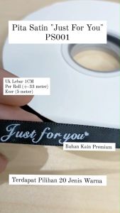 1ROLL Pita Satin 1cm (Just For You) - Pita kerajinan tangan PS001
