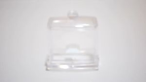 1pc 3.5*3.5in Acrylic Cotton Swabs Storage Holder Cotton Swabs Box Cotton Pads Holder