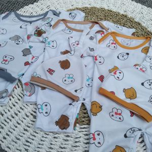 Setelan baju bayi set kupluk bayi nauvia.babykids / setalan baju bayi kancing selangkangan / jumperset bayi murah