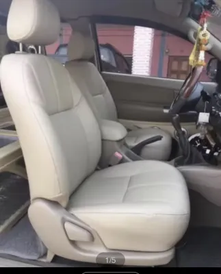 หุ้มเบาะรถยนต์ Toyota Fortuner 2005-2015 (คู่หน้า) หุ้มเบาะรถ โตโยต้า ฟอร์จูนเนอร์ ตัวเก่า ตัดตรงรุ่น หุ้มเบาะหนัง เต็มตัว แบบสวมทับ เบาะtoyota