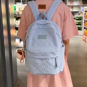 Balo nam nữ đi học vải nỉ màu pastel tặng kèm sticker BAG U DUO245