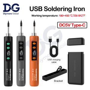 USB Intelligent Electric Soldering Iron Kit Digital Display Adjustable Temperature 180~450℃ Smart Welding Solder Tool