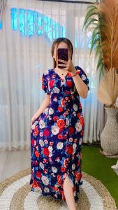 KUMIKO WEAR Dress Laura SUNFLOWER - Motif 3D kekinian new arrival