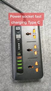 BKL-04  Power Socket usb Fast Charging Stop Kontak Charging Timer Digital Type C PD QualComm