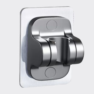 Bathroom Waterproof Shower Head Frame Adjustable Shower Head Frame Self-Adhesive Flush-Free Shower Frame Plastic Bathroom Accessories