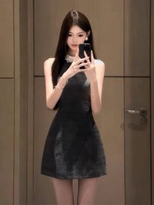 Rich Girl Style Small Fragrance Wind Suit Set Womens Spring Fashion Long Sleeve High Waist A-Line Dress Two-Piece Suit