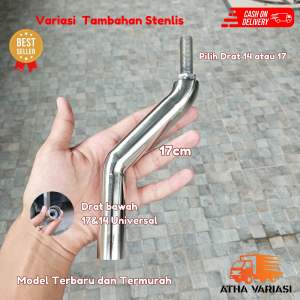 Peninggi tambahan Stenlis 10cm 15cm 20cm 25cm Universal Mobil Manual