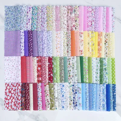 Cotton Patchwork Flowered Fabric
