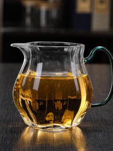 New Stylish Ladies Heat-Resistant Glass Public Cup Japanese Style Tea Server  And Elegant Green Tea Cup for Dining And Brewing
