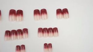 【FREE GLUE】2024 Trend 24Pcs Fake Nails French Ballerina Fake Nail Long Nail Fake Nails Set With Glue