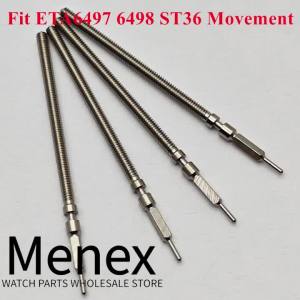 Menex Đồng Hồ Thép Không Gỉ Thân Thay Thế Cần Cho ETA6497 ETA6498 ST36 Tay Cuộn Dây Chuyển Động Cơ Học Thợ Đồng Hồ Công Cụ Sửa Chữa