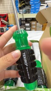 Obeng Plus 6 inch Tekiro Diameter 6mm Panjang Besi 15cm Magnet Gagang Karet