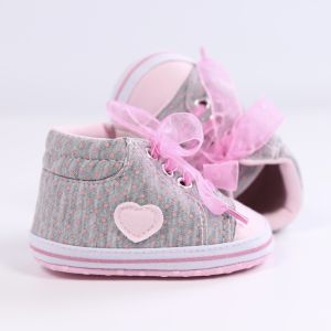 Cute Bowknot Comfortable Sneakers For Baby Girls Lightweight Non Slip Shoes For Indoor Outdoor Walking Spring And Autumn