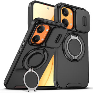 szhaiyu | Magnetic Ring Holder Coque For Xiaomi Poco M8 F7 F8 X8 Pro Max Ultra Case Cover Armor Slide Camera Lens Protection Kickstand