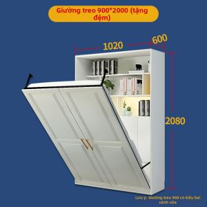 XUANXIAOZHIHOU | Tủ Giường Đa Năng Gấp Được Ẩn Giường Đôi
