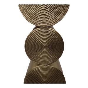 Nordic Style Metal Sofa Side Table Living Room Small Size Mobile Tea Table Bedside Cabinet Grain Ear Corner Table Artistic Design